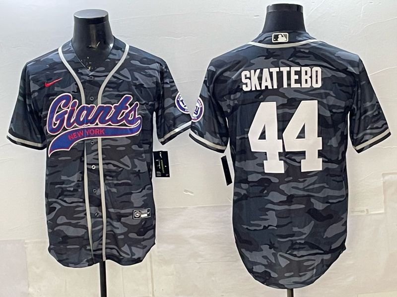 Men 2025 New York Giants #44 Skattebo Camo Joint Name Nike Limited NFL Jersey 007